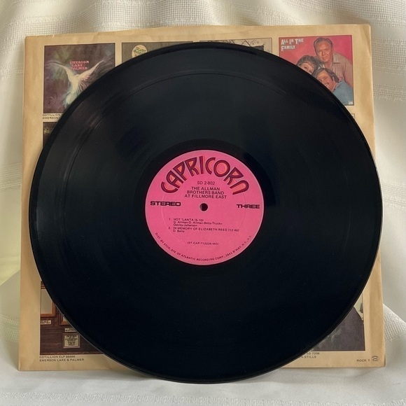 The Allman Brothers Band At Fillmore East Double Album 1971 EUC Original Sleeves - Picture 10 of 16